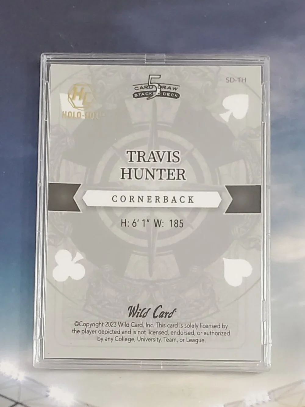 Travis Hunter 2023 Wild Card 5 Card Draw Queen Gold  3/5 #SD-TH